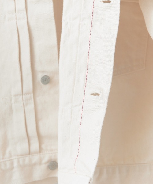 orSlow（オアスロウ）の「orslow/オアスロウ 1st 40'S Denim jacket ベージュカラー コットン リジットデニムジャケット 日本製 2026年春夏（デニムジャケット・メンズ・アイボリー・2/3/4）」の21枚目の写真