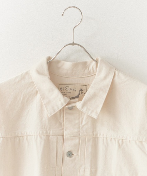 orSlow（オアスロウ）の「orslow/オアスロウ 1st 40'S Denim jacket ベージュカラー コットン リジットデニムジャケット 日本製 2026年春夏（デニムジャケット・メンズ・アイボリー・2/3/4）」の19枚目の写真