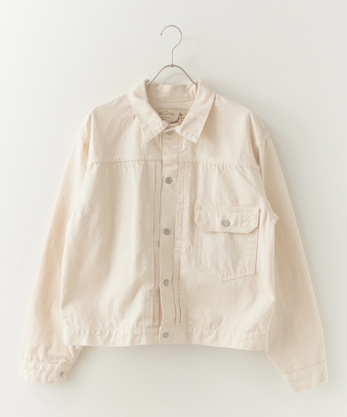 orSlow（オアスロウ）の「orslow/オアスロウ 1st 40'S Denim jacket ベージュカラー コットン リジットデニムジャケット 日本製 2026年春夏（デニムジャケット・メンズ・アイボリー・2/3/4）」の2枚目の写真