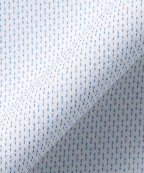 TOKYO SHIRTS(トウキョウシャツ)の「【吸水速乾】【COFREX】配色 スキッパー衿 ブラウス 半袖 レディースデザインシャツ(シャツ/ブラウス・レディース・ブルー・M/LL/XL/L/S)」の5枚目の写真