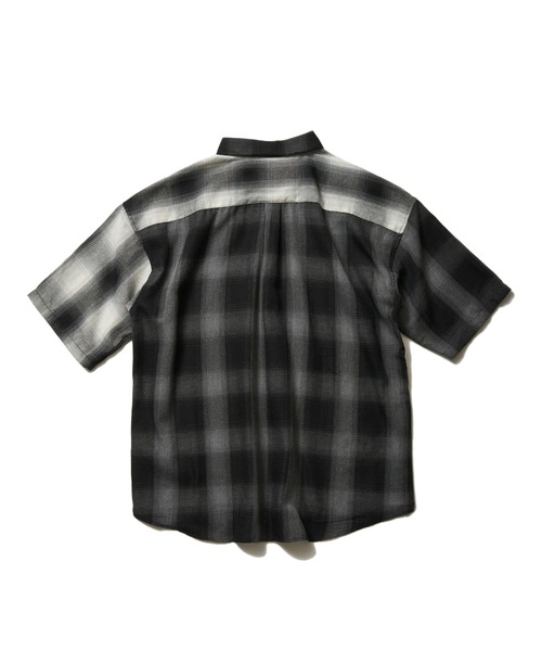 NO NEED(ノーニード)の「オンブレチェックSSBIGシャツ(シャツ/ブラウス・メンズ・ホワイト/その他1/ブルー/ブラック・M/L/LL)」の17枚目の写真