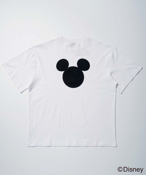 Disney（ディズニー）の「メンズ MICKEY MOUSE ミッキーマウス オーバーサイズＴシャツ（M25-101)（Tシャツ/カットソー・メンズ・ダークグリーン/オレンジ/チャコールグレー/杢グレー/オフホワイト/ブラック・L/XL/M）」の19枚目の写真