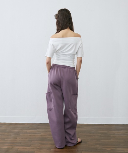 Rohwel(ローウェル)の「Stud Off-Shoulder Top / スタッズオフショルダートップス(Tシャツ/カットソー・レディース・ホワイト/イエロー/グレー・FREE)」の13枚目の写真