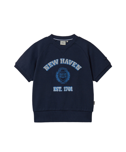 YALE(イェール)の「ウィメンズソフトタッチグラフィックスウェットシャツ_ネイビー(Tシャツ/カットソー・レディース・その他・SMALL/MEDIUM/LARGE)」の1枚目の写真