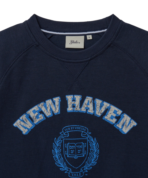 YALE(イェール)の「ウィメンズソフトタッチグラフィックスウェットシャツ_ネイビー(Tシャツ/カットソー・レディース・その他・SMALL/MEDIUM/LARGE)」の3枚目の写真