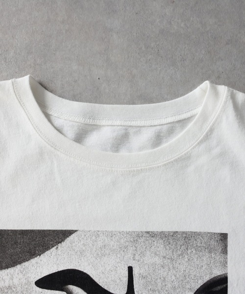 antiqua（アンティカ）の「綿100％ クルーネック フォト Tシャツ（Tシャツ/カットソー・レディース・ブラック/ホワイト・ONESIZE）」の12枚目の写真