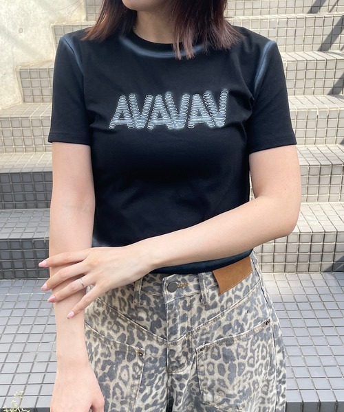 ROGER AND RAW(ロジャーアンドロウ)の「スプレープリント フロントロゴ ショートT(Tシャツ/カットソー・レディース・グレー/ブラック/ホワイト・FREE)」の15枚目の写真