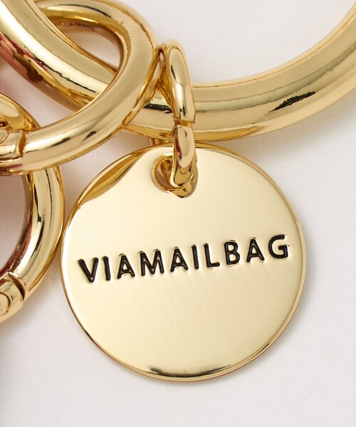 VIAMAILBAG（ヴィアメールバッグ）の「＜VIAMAILBAG＞プレート ロゴ チャーム（キーケース/キーアクセサリー・レディース・ピンク/ホワイト/ターコイズブルー系・FREE）」の13枚目の写真