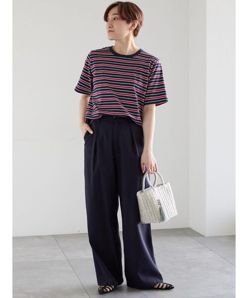 Te chichi(テチチ)の「レーヨンリネンストレートパンツ(その他パンツ・レディース・ネイビー/オフホワイト/グリーン/レッド・M/S)」の13枚目の写真