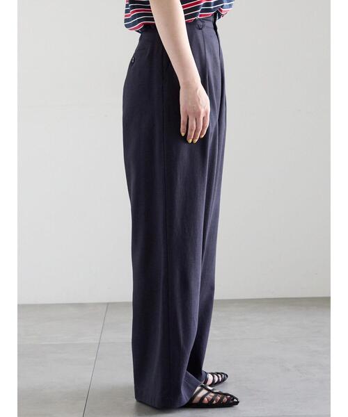 Te chichi(テチチ)の「レーヨンリネンストレートパンツ(その他パンツ・レディース・ネイビー/オフホワイト/グリーン/レッド・M/S)」の16枚目の写真