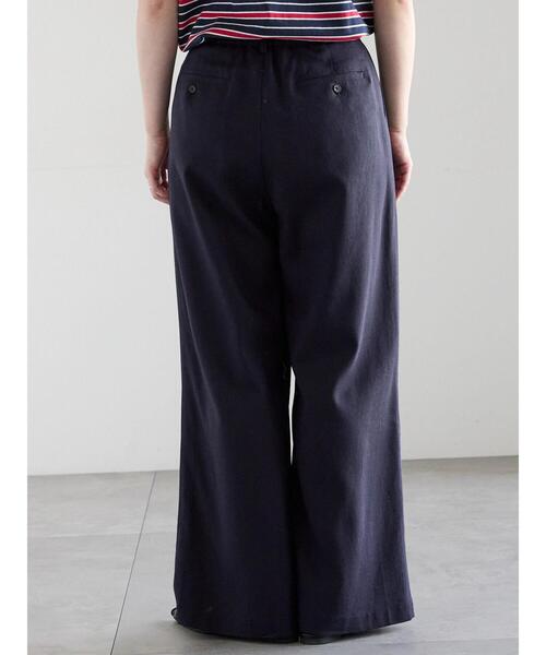 Te chichi(テチチ)の「レーヨンリネンストレートパンツ(その他パンツ・レディース・ネイビー/オフホワイト/グリーン/レッド・M/S)」の17枚目の写真
