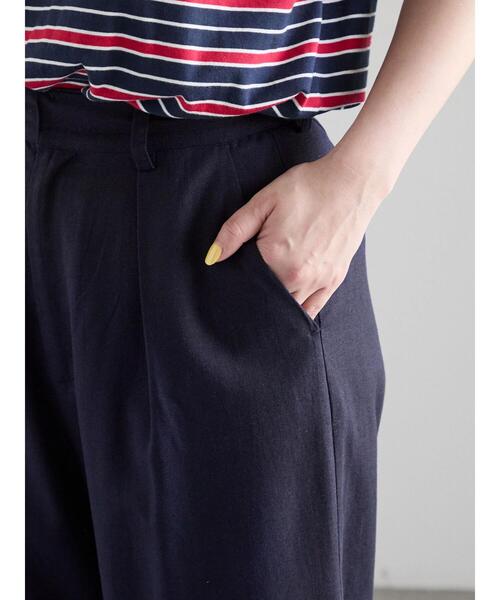 Te chichi(テチチ)の「レーヨンリネンストレートパンツ(その他パンツ・レディース・ネイビー/オフホワイト/グリーン/レッド・M/S)」の19枚目の写真