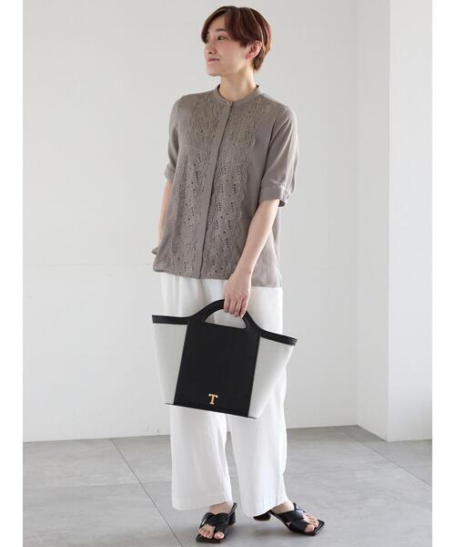 Te chichi(テチチ)の「レーヨンリネンストレートパンツ(その他パンツ・レディース・ネイビー/オフホワイト/グリーン/レッド・M/S)」の20枚目の写真