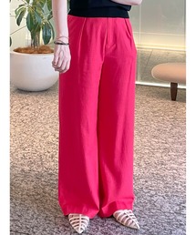 レーヨンリネンストレートパンツ