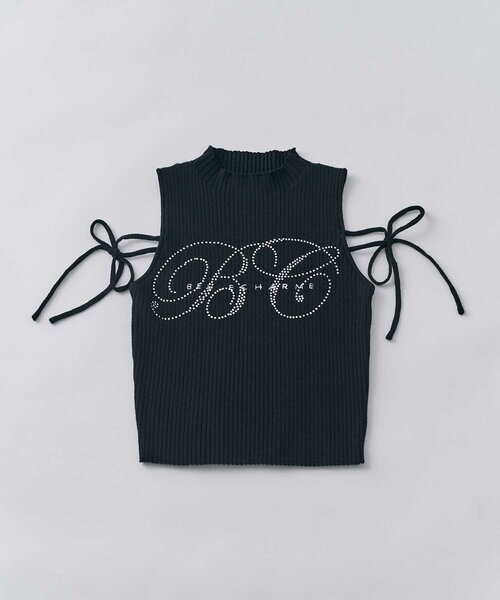 OLIVE des OLIVE(オリーブデオリーブ)の「【Belle Charme】BC Logo Sleeveless Rib Knit(ニット/セーター・レディース・トップグレー/ベージュ/ピンク/ブラック・FREE)」の7枚目の写真