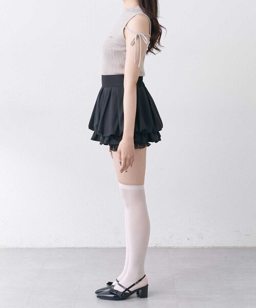 OLIVE des OLIVE(オリーブデオリーブ)の「【Belle Charme】BC Logo Sleeveless Rib Knit(ニット/セーター・レディース・トップグレー/ベージュ/ピンク/ブラック・FREE)」の10枚目の写真