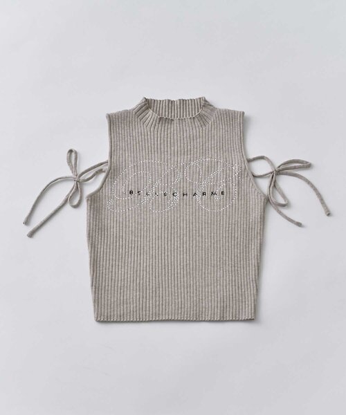 OLIVE des OLIVE(オリーブデオリーブ)の「【Belle Charme】BC Logo Sleeveless Rib Knit(ニット/セーター・レディース・トップグレー/ベージュ/ピンク/ブラック・FREE)」の14枚目の写真
