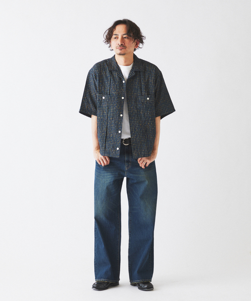 JOURNAL STANDARD relume(ジャーナルスタンダード レリューム)の「サッカー チェック キューバシャツ(シャツ/ブラウス・メンズ・ブラウン/レッド/ネイビー・MEDIUM/LARGE)」の10枚目の写真