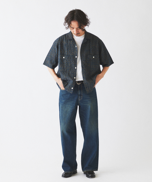 JOURNAL STANDARD relume(ジャーナルスタンダード レリューム)の「サッカー チェック キューバシャツ(シャツ/ブラウス・メンズ・ブラウン/レッド/ネイビー・MEDIUM/LARGE)」の18枚目の写真