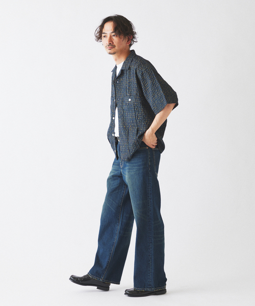 JOURNAL STANDARD relume(ジャーナルスタンダード レリューム)の「サッカー チェック キューバシャツ(シャツ/ブラウス・メンズ・ブラウン/レッド/ネイビー・MEDIUM/LARGE)」の19枚目の写真