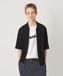 BEAUTY&YOUTH UNITED ARROWS | ジャガード フルジップ ショートスリーブ ポロニット ウォッシャブル(カーディガン/ボレロ)