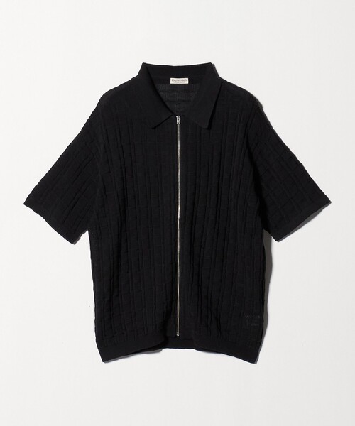 BEAUTY&YOUTH UNITED ARROWS(ビューティーアンドユースユナイテッドアローズ)の「ジャガード フルジップ ショートスリーブ ポロニット ウォッシャブル(カーディガン/ボレロ・メンズ・ダークブラウン/ブラック・L/XL/S/M)」の17枚目の写真