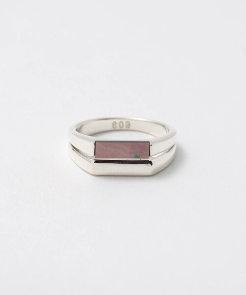 BEAUTY&YOUTH UNITED ARROWS(ビューティーアンドユースユナイテッドアローズ)の「<eoa>ストーン ダブル リング(リング・メンズ・シルバー・11/13/16/18/20/22)」の1枚目の写真