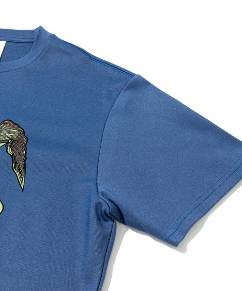 go slow caravan(ゴースローキャラバン)の「PIECLEX ファーマークマ TEE 2(Tシャツ/カットソー・メンズ・ホワイト/ブルー・MEDIUM/LARGE/X-LARGE)」の5枚目の写真