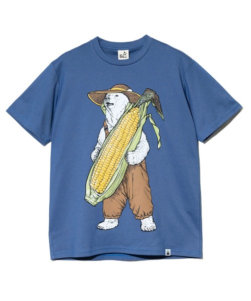 go slow caravan(ゴースローキャラバン)の「PIECLEX ファーマークマ TEE 2(Tシャツ/カットソー・メンズ・ホワイト/ブルー・MEDIUM/LARGE/X-LARGE)」の8枚目の写真