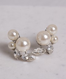 【Peony/ピオニー】パールリーフモチーフピアス