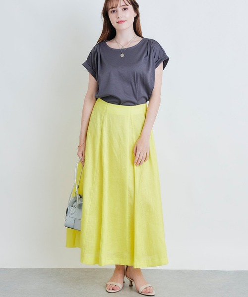 PICCIN(ピッチン)の「タックスリーブカットソー(Tシャツ/カットソー・レディース・チャコールグレー/ブラック/オフホワイト・M)」の22枚目の写真