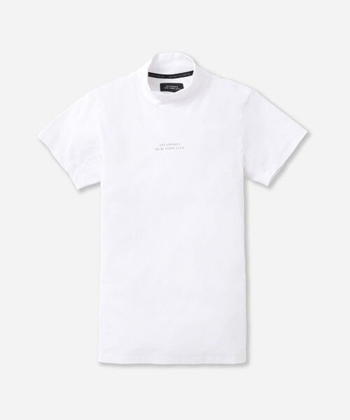 Saturdays Golf(サタデーズゴルフ)の「Hs Dot Mesh Half Mockneck Shirt | WOMEN(Tシャツ/カットソー・レディース・ブラック/ホワイト・S/M/L)」の1枚目の写真