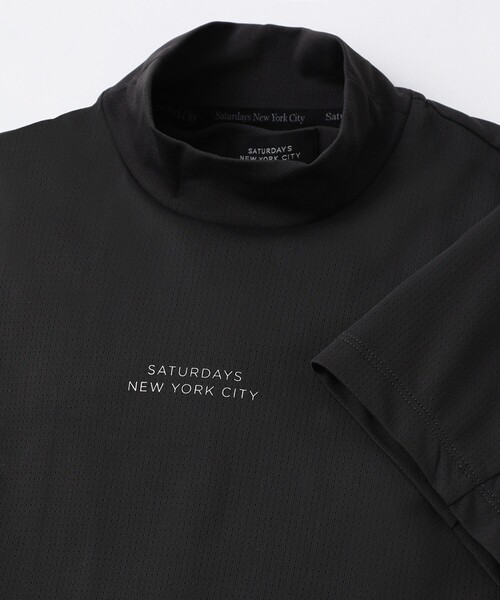 Saturdays Golf(サタデーズゴルフ)の「Hs Dot Mesh Half Mockneck Shirt | WOMEN(Tシャツ/カットソー・レディース・ブラック/ホワイト・S/M/L)」の5枚目の写真