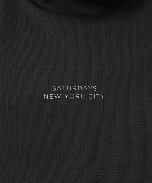 Saturdays Golf(サタデーズゴルフ)の「Hs Dot Mesh Half Mockneck Shirt | WOMEN(Tシャツ/カットソー・レディース・ブラック/ホワイト・S/M/L)」の7枚目の写真