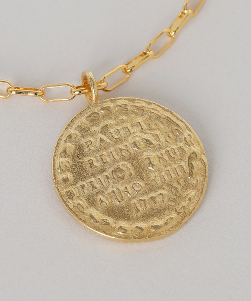 Chibi Jewels （チビジュエルズ）の「chibi jewels/チビジュエルズ mini rectangle chain Mex Coin necklace（ネックレス・レディース・ゴールド・FREE）」の8枚目の写真