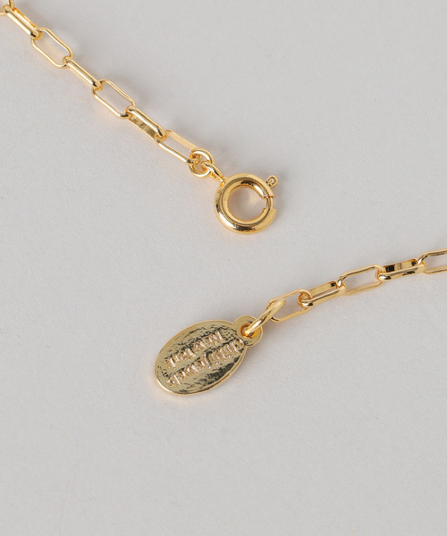 Chibi Jewels （チビジュエルズ）の「chibi jewels/チビジュエルズ mini rectangle chain Mex Coin necklace（ネックレス・レディース・ゴールド・FREE）」の10枚目の写真
