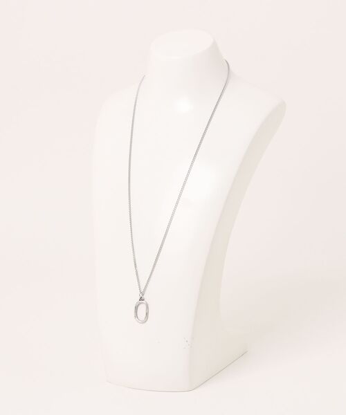 Chikashitsu +(チカシツプラス)の「【Chikashitsu +】oval ring necklace / 【チカシツプラス】オーバルリングネックレス(ネックレス・メンズ・シルバー・ONE SIZE)」の3枚目の写真