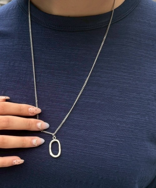 Chikashitsu +(チカシツプラス)の「【Chikashitsu +】oval ring necklace / 【チカシツプラス】オーバルリングネックレス(ネックレス・メンズ・シルバー・ONE SIZE)」の1枚目の写真