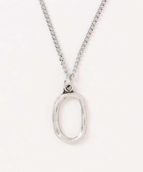 Chikashitsu +(チカシツプラス)の「【Chikashitsu +】oval ring necklace / 【チカシツプラス】オーバルリングネックレス(ネックレス・メンズ・シルバー・ONE SIZE)」の8枚目の写真
