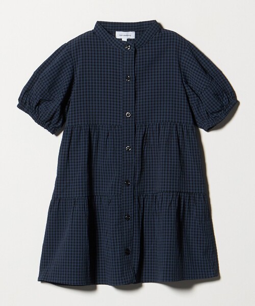 green label relaxing(グリーンレーベルリラクシング)の「チェック ワンピース / キッズ 100cm-130cm(ワンピース・キッズ・ネイビー/ライトブルー・130cm/110cm/100cm/120cm)」の1枚目の写真