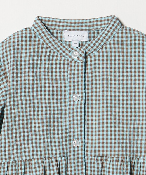 green label relaxing(グリーンレーベルリラクシング)の「チェック ワンピース / キッズ 100cm-130cm(ワンピース・キッズ・ネイビー/ライトブルー・130cm/110cm/100cm/120cm)」の6枚目の写真