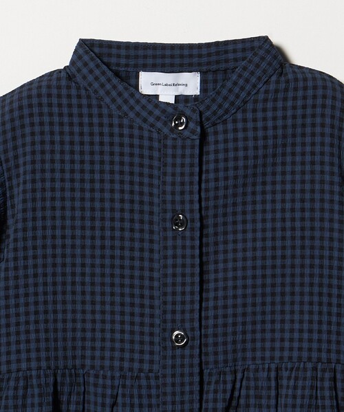 green label relaxing(グリーンレーベルリラクシング)の「チェック ワンピース / キッズ 100cm-130cm(ワンピース・キッズ・ネイビー/ライトブルー・130cm/110cm/100cm/120cm)」の12枚目の写真