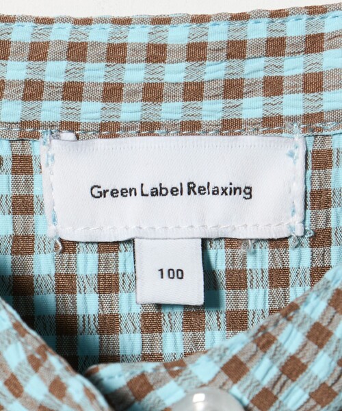 green label relaxing(グリーンレーベルリラクシング)の「チェック ワンピース / キッズ 100cm-130cm(ワンピース・キッズ・ネイビー/ライトブルー・130cm/110cm/100cm/120cm)」の14枚目の写真