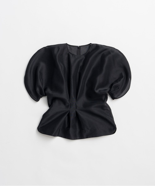 PRANK PROJECT(プランクプロジェクト)の「【2026Summer Pre-Order】オーガンジーパフトップ / Organza Puff-Sleeve Top(シャツ/ブラウス・レディース・アイボリー/ブラック・FREE)」の11枚目の写真