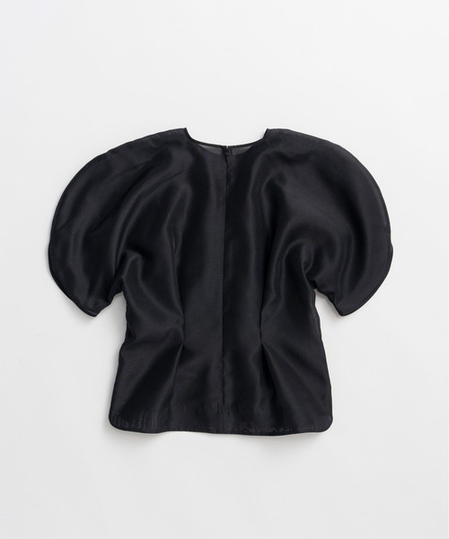 PRANK PROJECT(プランクプロジェクト)の「【2026Summer Pre-Order】オーガンジーパフトップ / Organza Puff-Sleeve Top(シャツ/ブラウス・レディース・アイボリー/ブラック・FREE)」の12枚目の写真