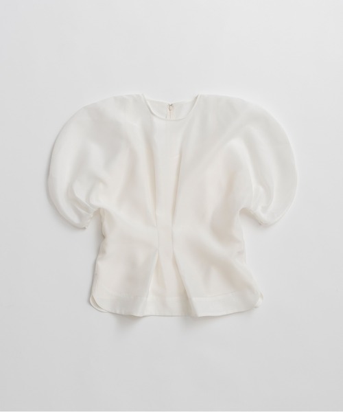 PRANK PROJECT(プランクプロジェクト)の「【2026Summer Pre-Order】オーガンジーパフトップ / Organza Puff-Sleeve Top(シャツ/ブラウス・レディース・アイボリー/ブラック・FREE)」の9枚目の写真