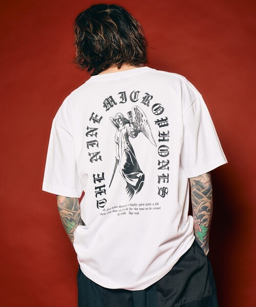 NineMicrophones(ナインマイクロフォンズ)の「NEMESIS TEE(Tシャツ/カットソー・メンズ・ブラック/バーガンディー/ホワイト・XX-LARGE/X-LARGE/LARGE/MEDIUM/SMALL)」の16枚目の写真