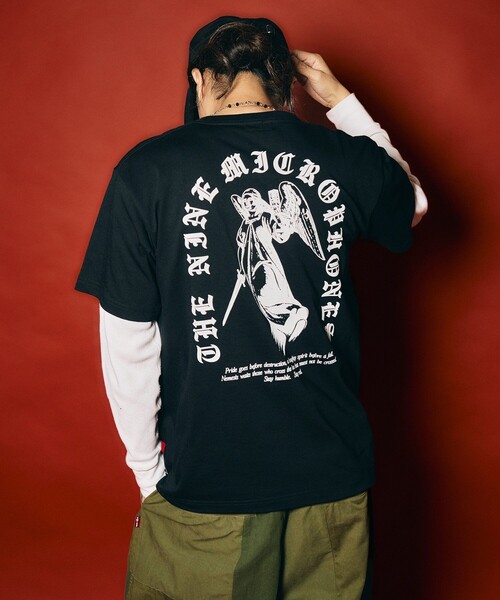 NineMicrophones(ナインマイクロフォンズ)の「NEMESIS TEE(Tシャツ/カットソー・メンズ・ブラック/バーガンディー/ホワイト・XX-LARGE/X-LARGE/LARGE/MEDIUM/SMALL)」の21枚目の写真