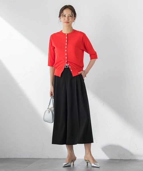 LAUTREAMONT(ロートレアモン)の「ツイミーツイルクロップドパンツ(その他パンツ・レディース・キャメル/ブラック・9号/11号)」の10枚目の写真