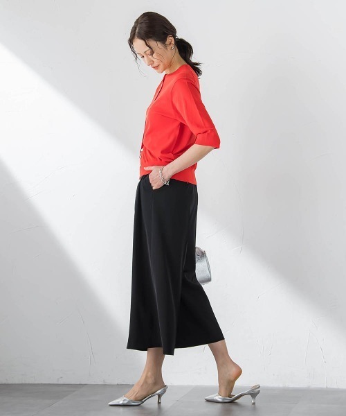 LAUTREAMONT(ロートレアモン)の「ツイミーツイルクロップドパンツ(その他パンツ・レディース・キャメル/ブラック・9号/11号)」の9枚目の写真